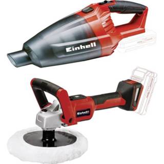 👉 Einhell TE-VC 18 Li + CE-CP 18/180 Accu-handstofzuiger Zonder accu, Incl. accu-polijstmachine