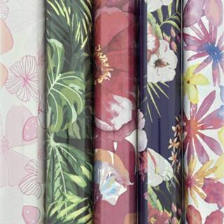 👉 Cadeaupapier Bloemen Assortiment Inpakpapier - 200 X 70 Cm 5 Stuks 9098998010515