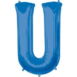 👉 Folieballon blauw Amscan Letter U 58 X 83 Cm 26635354417