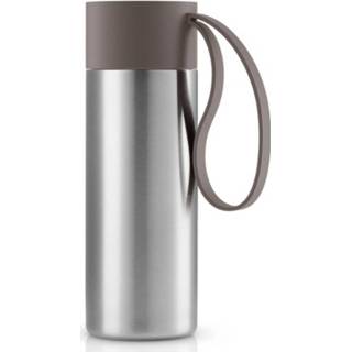 👉 Thermosbeker kunststof taupe To Go Thermosbeker, 350 Ml, - Eva Solo 5706631206365