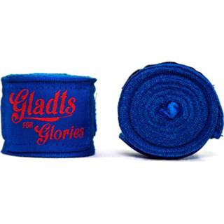 Boks bandage blauw textiel Gladts Boksbandages 460 Cm Per 2 Stuks 7439630223221