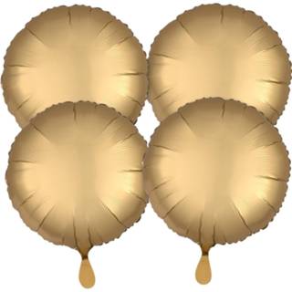 👉 Folieballon goud goudkleurig Anagram Folieballonnen 43 Cm 4 Stuks 26635401609