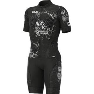 👉 ALÉ Skull Set (fietsshirt + fietsbroek), voor heren