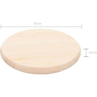 Tafelblad grenenhout active rond 25 mm 30 cm natuurlijk 8718475708865