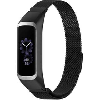 👉 Milanese band zwart Strap-it® Samsung Galaxy Fit 2 (zwart) 8720391668680