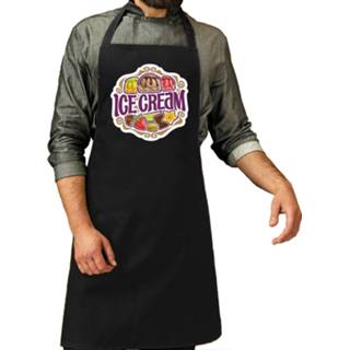 👉 Schort zwart polyester mannen active Cocktails / keukenschort heren
