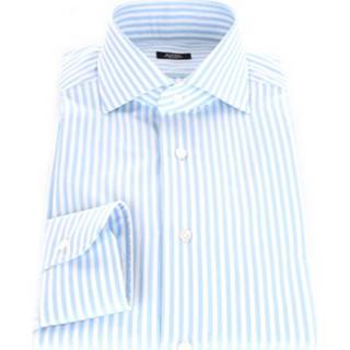 👉 Casual shirt male blauw 6640