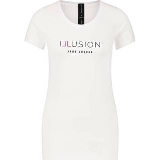 👉 Shirt XL vrouwen wit P6212008 T-shirt Illusion