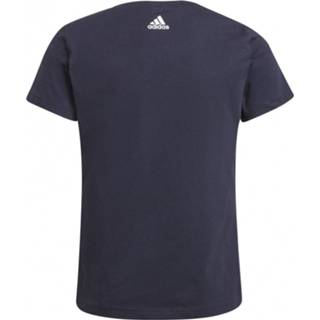 👉 Shirt 170 uniseks grijs meisjes Adidas - Girl's Linear Tee T-shirt maat Slim Fit, 4064057788973