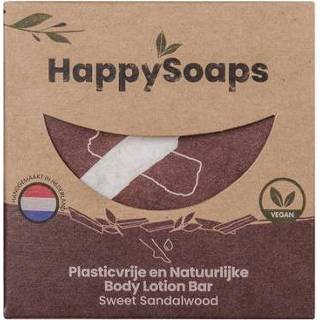 👉 Bodylotion Happysoaps body lotion bar sweet sandalwood 70 gram 8720256109907