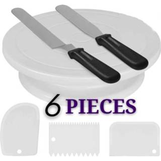 👉 Tafel siliconen active 6 stks / set Cake Draaitafel Decoreren Mond Zak Bakken DIY Combinatie