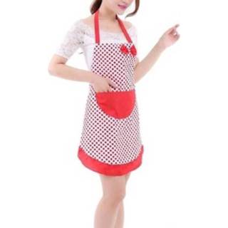 👉 Rood active 2 STKS Home Kitchen Cooking Simple Bow Lace Apron (rood)