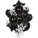 Paillet zwart aluminium parel active 2 STKS 18 Inch Pailletten Ballon Set Feestdecoratie Vakantie Decoratie (Zwart)