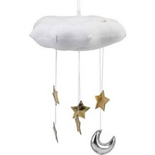 Nachtkastje wit active baby's Babykamer Thuis Fecoratie Creatieve Driedimensionale Cloud Star Doek Opknoping Scene Layout Props (Wit)