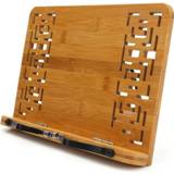 👉 Boekensteun houten bamboe groot active Tablet Boekensteunen Beugel Kookboek Leerboeken Document Opvouwbare Leessteun Boekstandaard, Type: Hol