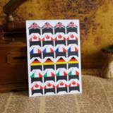 👉 Nationale vlag multicolor active 2 STUKS Album Frame Decoratie Foto Vaste Hoek Stickers (Nationale Vlag)
