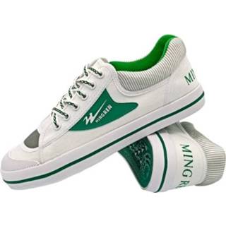 Canvas schoenen wit groen antislip 32 active MINGREN student casual retro sneakers, maat: (wit groen)