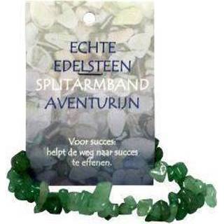 👉 Armband Steengoed Splitkralen aventurijn op kaart 1st 8716993004803