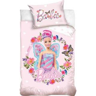 👉 Dekbedovertrek katoen antraciet Barbie Butterfly junior 135 x 100 cm 5902689475405