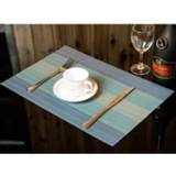 Tafel hemelsblauw active 2 stuks thuis beker mat creatief decor koffie drinken placemat servies, afmeting: 45x30cm (hemelsblauw)