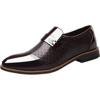 👉 Schoenen bruin 44 active mannen Heren reliëf casual Zakelijke kleding schoenen, maat: (bruin)