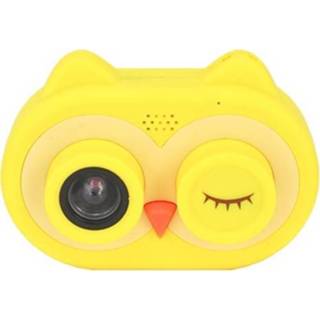 👉 Geheugenkaart geel active kinderen Uilstijl Smart Camera Mini WiFi HD-camera, Stijl: 32 GB (geel)