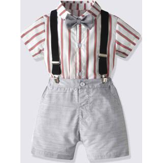 👉 Babysetje katoen veel kleurig baby's Preppy Gestreept Baby-setjes Boog