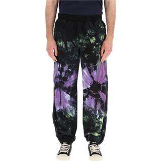 👉 XS male zwart Tie-dye drill joggers