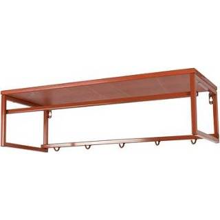 👉 Kapstok hout rood MOOS Duuk - Roodoranje 8712077109501