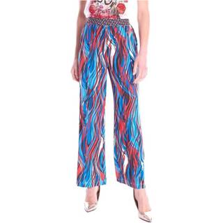 👉 Vrouwen blauw Pantalone Palazzo Stampato