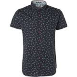 👉 Shirts korte mouw XL male blauw Short sleeve shirt