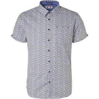 👉 Shirts korte mouw XL male blauw Short sleeve shirt