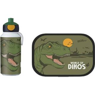 👉 Kunststof groen Mepal Lunchset Campus Pop-up Dino 8711269987873