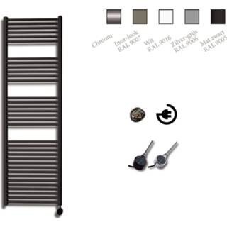 👉 Design radiatoren mat zwart Sanicare electrische radiator 172 x 45 cm met thermostaat HRAEZ451720/A