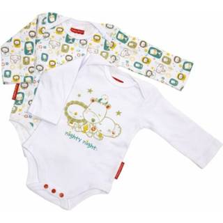 Katoen antraciet Fisher-Price rompers lange mouwen junior 0-24 maanden 2 stuks 8430957101147