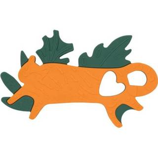 👉 Bijtring siliconen antraciet mannen Manhattan Toy Tijger 14,6 cm