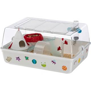 👉 Hamsterkooi wit kunststof Ferplast Mini Duna Magic 55 X 39 Cm 9-delig 8719817767038