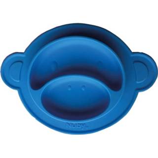 👉 Bord blauw siliconen Nuby Met Zuigbodem Junior 5414959042304