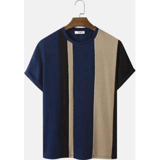 Shirt polyester s male marine Contrasting Stitching Knitted T-Shirt
