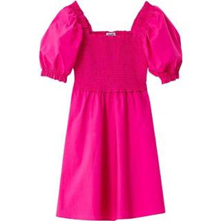 👉 Vrouwen roze Vestito corto con scollo squadrato