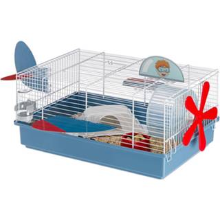 Hamsterkooi blauw wit staal Ferplast Criceti Plane 46 X 29,5 Blauw/wit 8010690156187