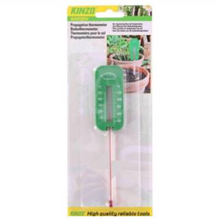 Groen kunststof Kinzo Propagatorthermometer 15x3x1 Cm 8711252098913