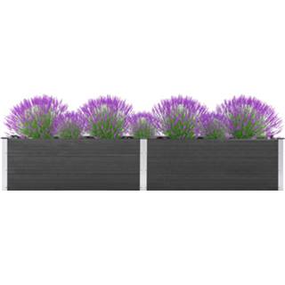 👉 Plantenbak grijs hout Vidaxl Verhoogd 300x50x54 Cm Hkc 8719883813554