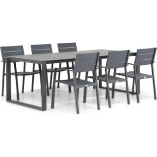 👉 Tuinset antracite aluminium dining sets grijs-antraciet Lifestyle Stella/Zaga 220 cm 7-delig 7423629735710