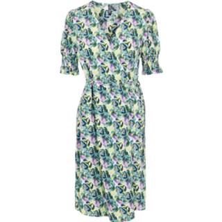 👉 Blousejurk viscose vrouwen groen 'Mikki' 5715211446053