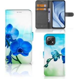 👉 Orchidee blauw Xiaomi Mi 11 Lite Hoesje - Cadeau voor je Moeder 8720632052339