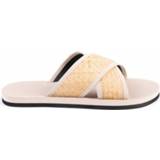👉 Indosole - Cross Weave - Sandalen maat 47/48, wit/beige