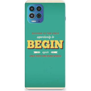 👉 Siliconen hoesje Motorola Moto G100 met naam Quote Begin 8720632816931