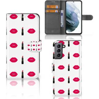 👉 Lippenstift Samsung Galaxy S21 FE Telefoon Hoesje Lipstick Kiss 8720632205582