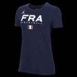 👉 Trainingsshirt blauw XS vrouwen france Frankrijk Jordan Dri-FIT voor basketbal dames - 194277650508
